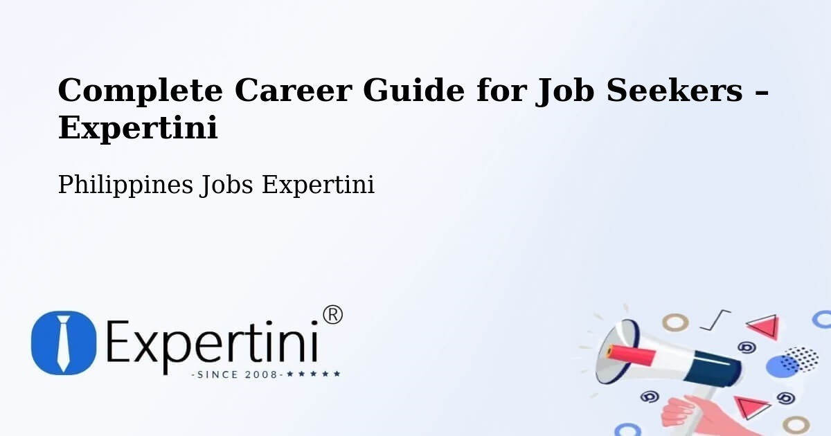 Career Guide for Job Seekers – Bunga - Bunga, Philippines Jobs Expertini