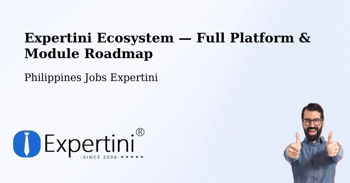 Expertini Ecosystem — Full Platform & Module Roadmap – Bunga
