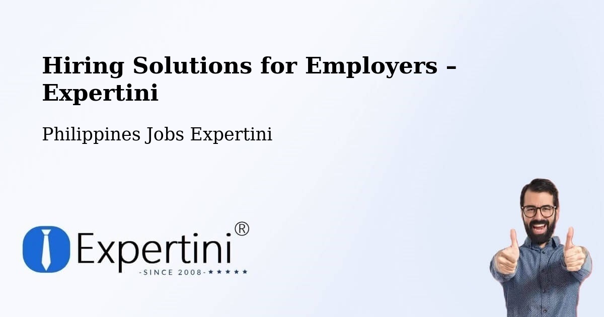 Hiring Solutions for Employers in Bunga - Bunga, Philippines Jobs Expertini