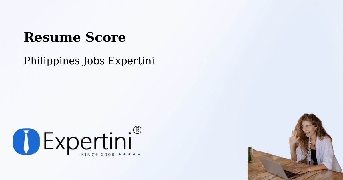 Resume Score & Job Description Match Tool – Bunga - Philippines Jobs Expertini