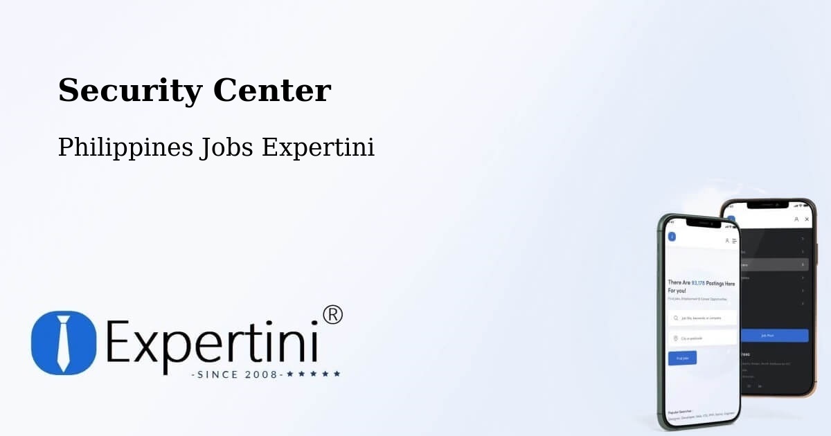Security Center - Philippines Jobs Expertini