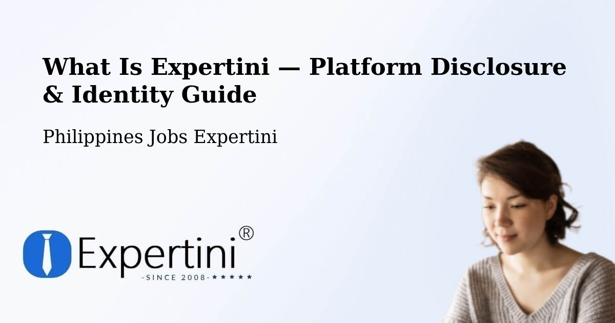 What Is Expertini — Platform Disclosure & Identity Guide – Bunga